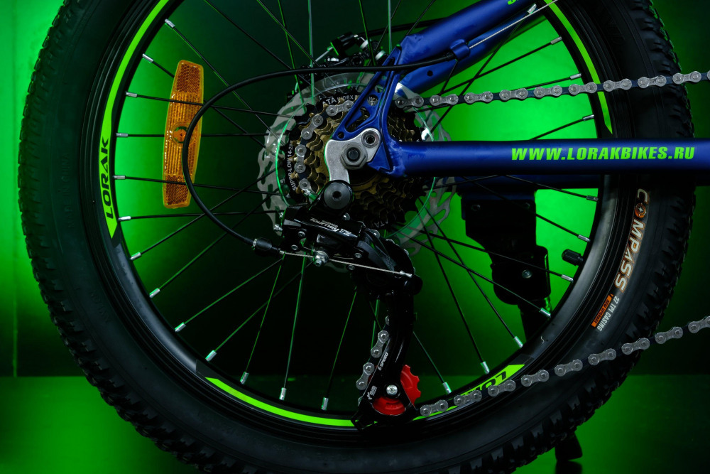 LORAK SHARK 20 BLACK Матовый Синий/Зелёный