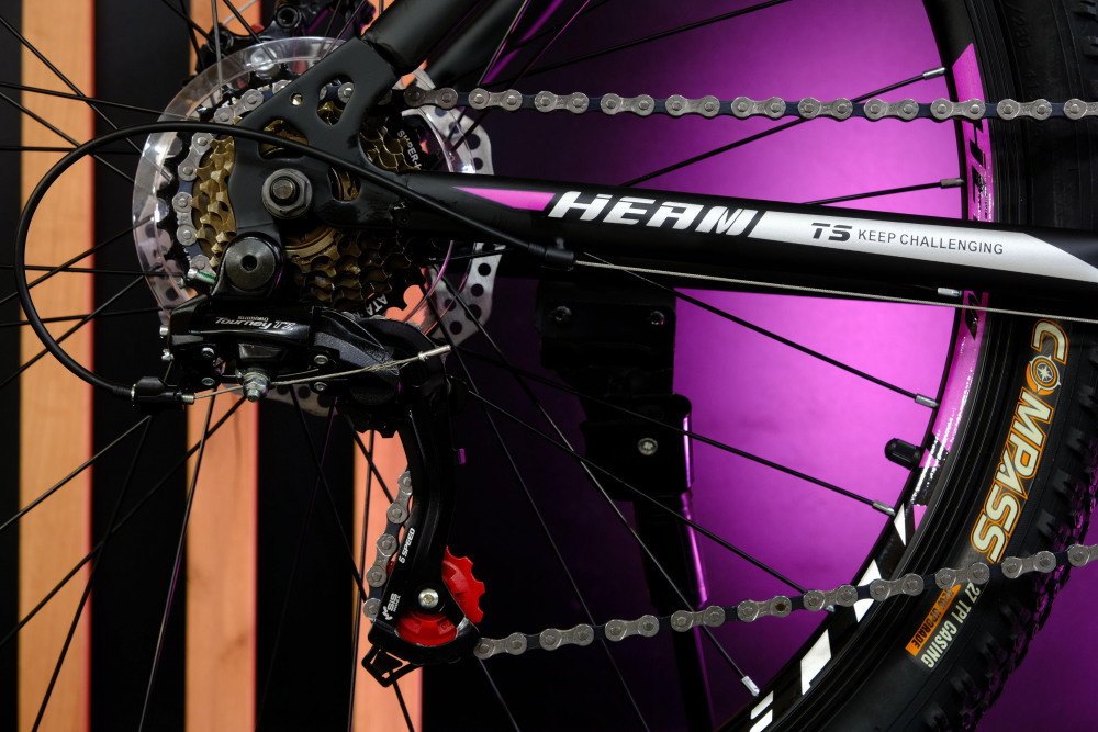 HEAM MATRIX 26 GIRL DISK Матовый Чёрный/Розовый рама 17 (на рост 155-173)